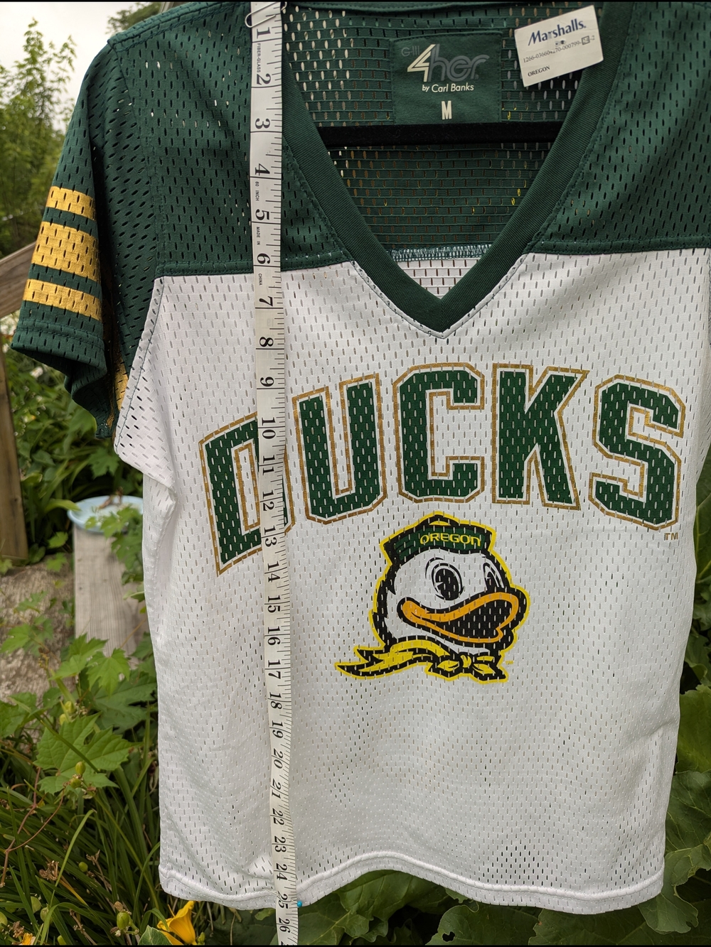 Oregon Ducks Green & White Mesh Football Jersey - Picture 5 of 7